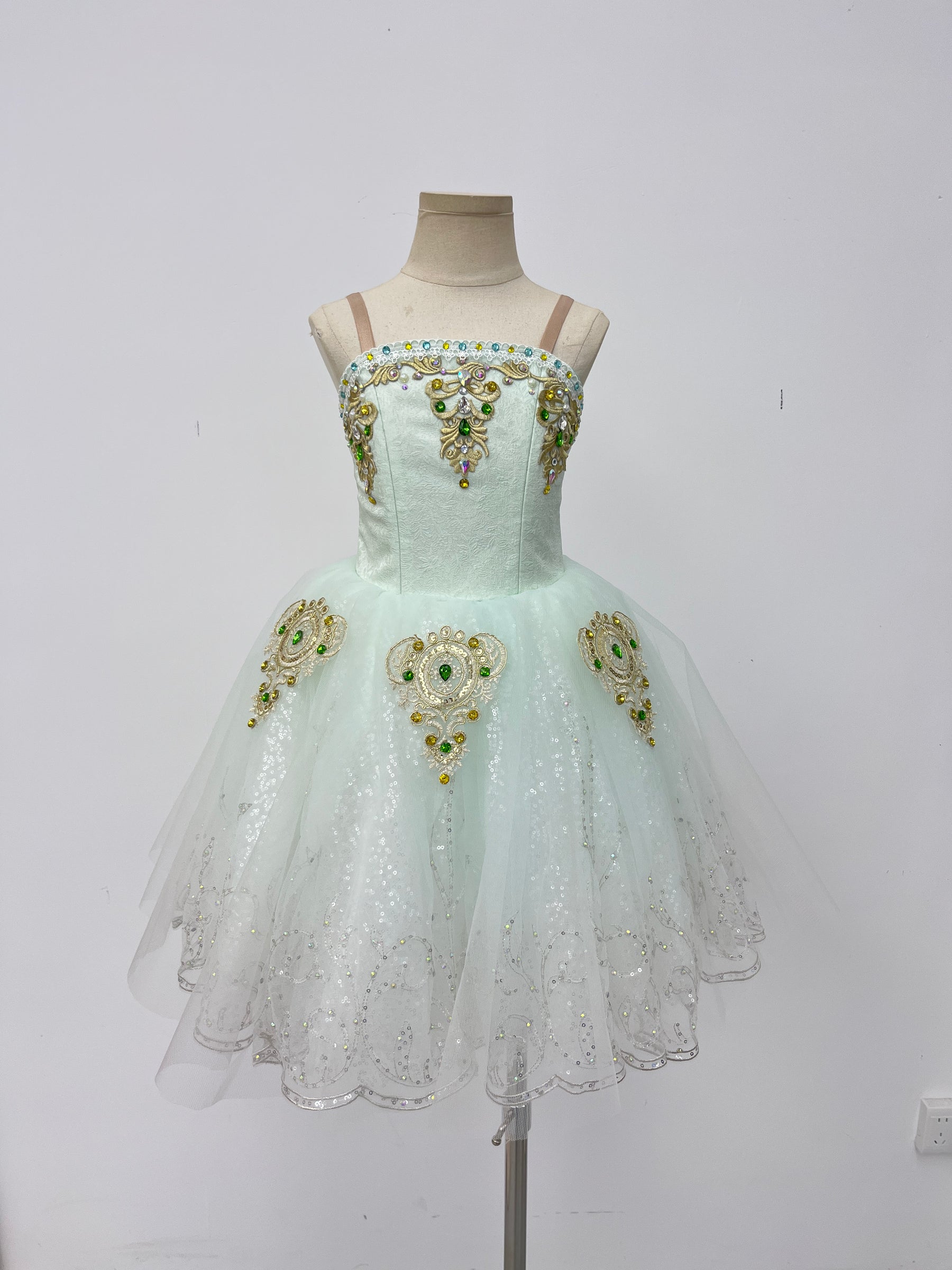 Ivory Emerald Jewel Classical Tutu
