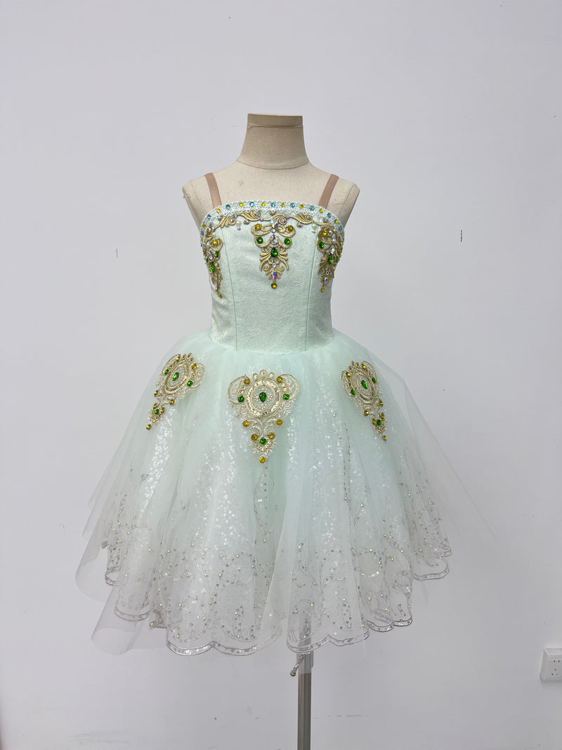 Ivory Emerald Jewel Classical Tutu