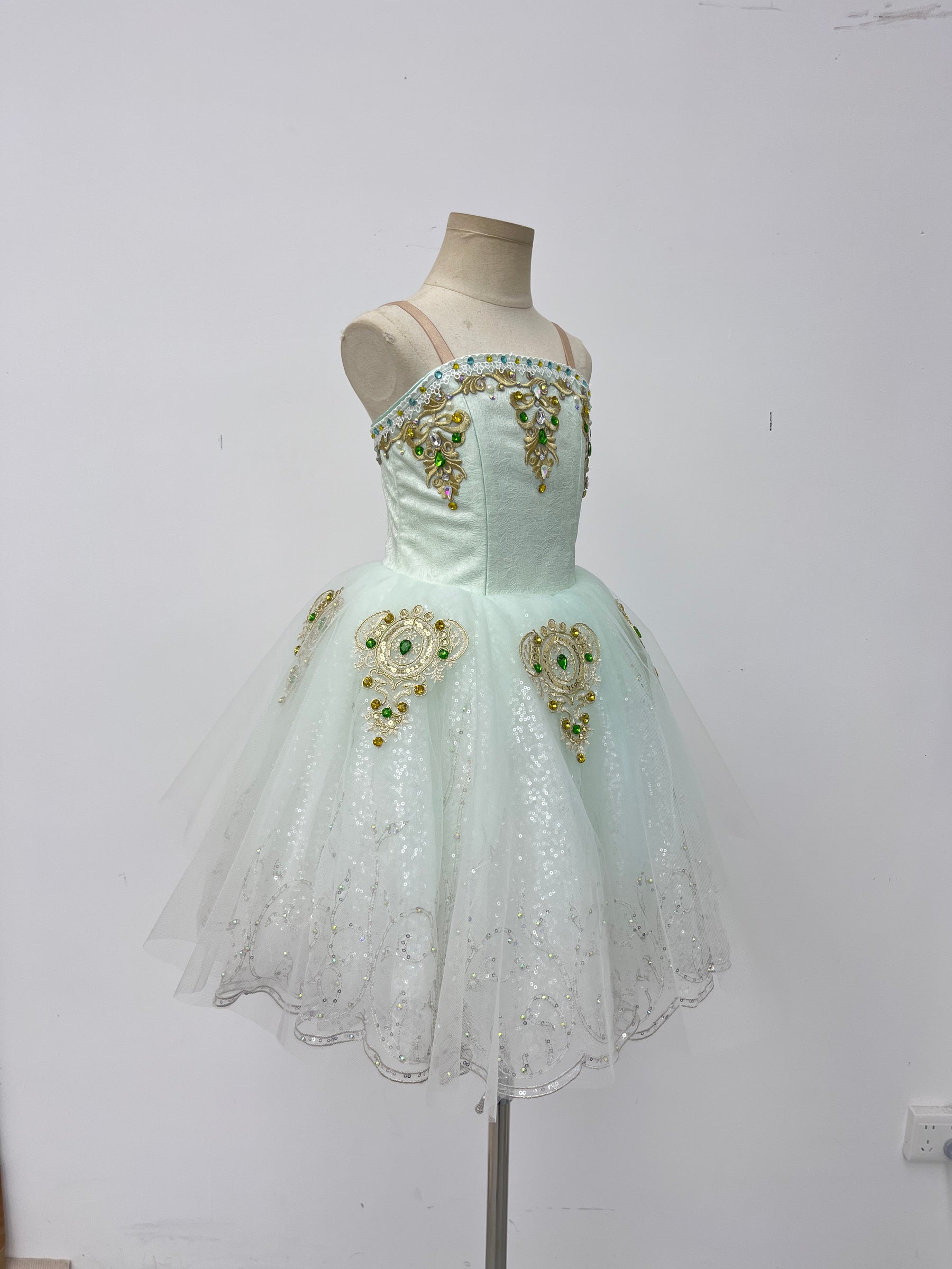 Ivory Emerald Jewel Classical Tutu
