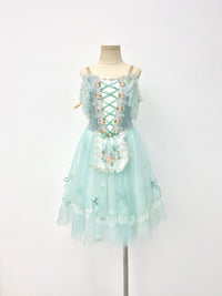 Seafoam Rose Peasant Ballet Dress