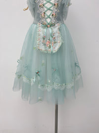 Seafoam Rose Peasant Ballet Dress