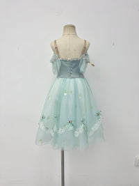 Seafoam Rose Peasant Ballet Dress
