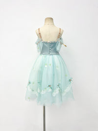 Seafoam Rose Peasant Ballet Dress