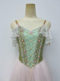 Sage Blush Rose Romantic Ballet Dress