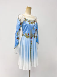 Ice Blue Ruby Long-Sleeve Lyrical Dress