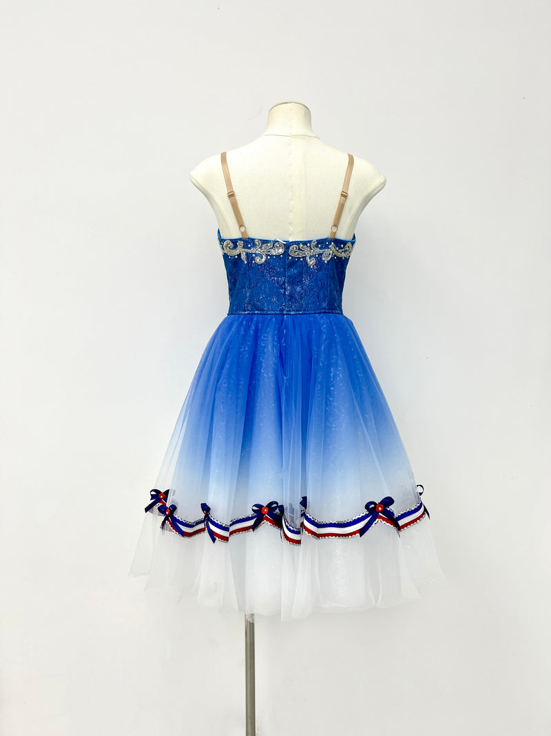 Royal Blue Sailor Ribbon Romantic Ballet Dress