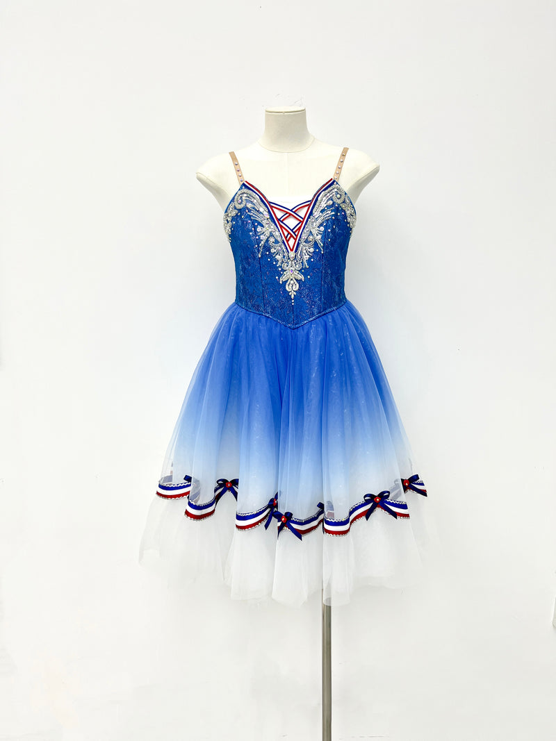 Royal Blue Sailor Ribbon Romantic Ballet Dress