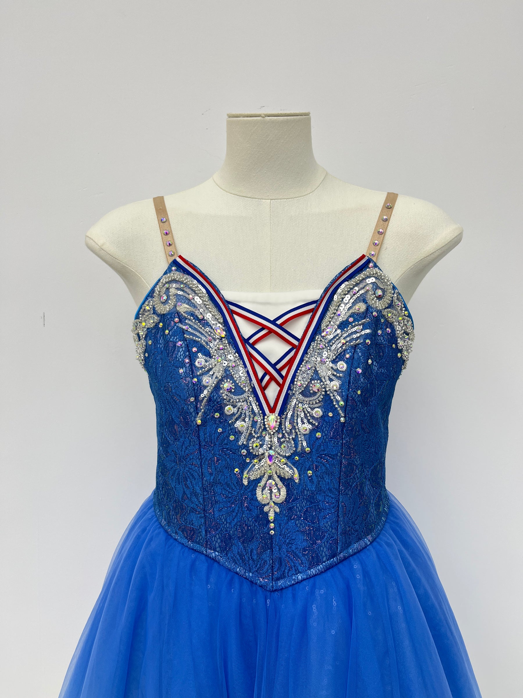 Royal Blue Sailor Ribbon Romantic Ballet Dress