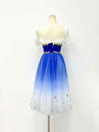 Royal Blue Gilded Peasant Ballet Dress