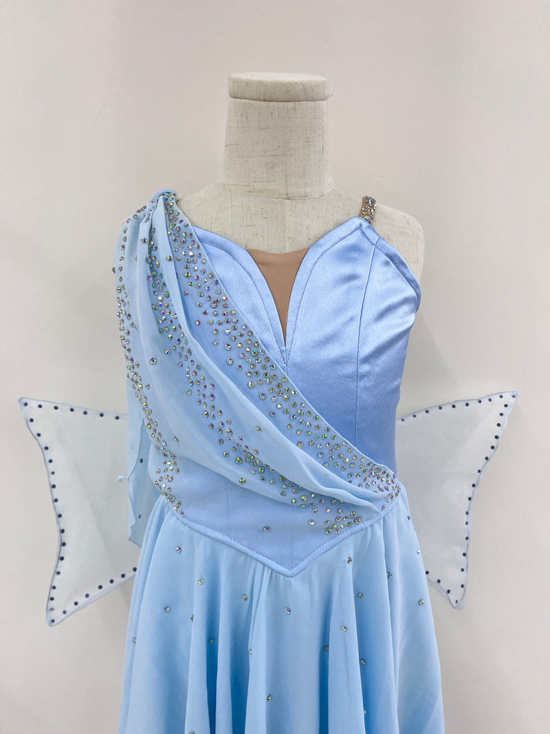 Ice Blue Butterfly Lyrical Dress