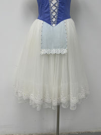 Royal Blue Village Peasant Ballet Dress