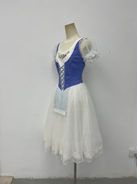 Royal Blue Village Peasant Ballet Dress