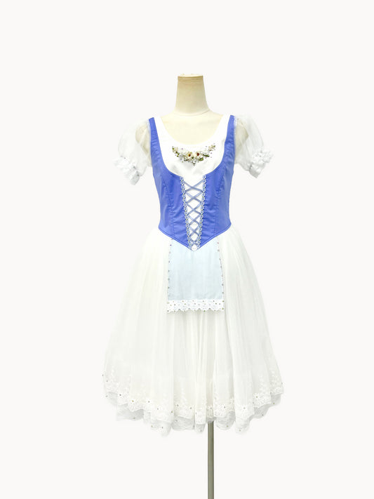 Royal Blue Village Peasant Ballet Dress