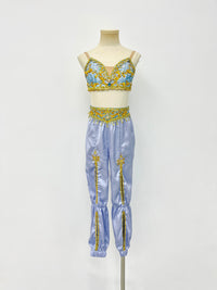 Lavender Gold Arabian Two-Piece Costume