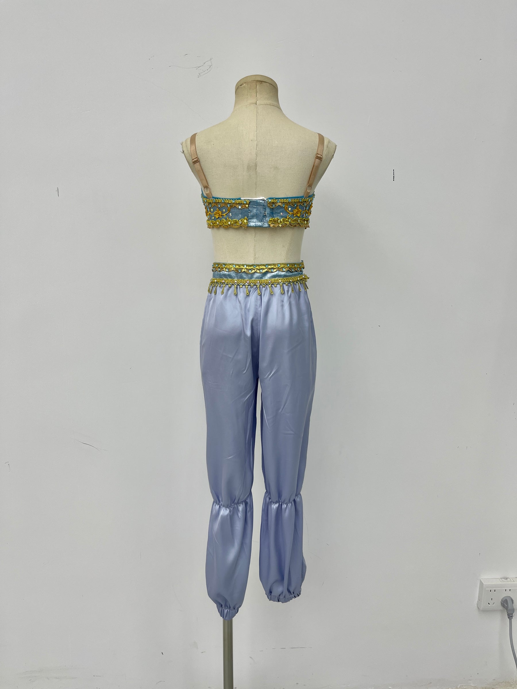 Lavender Gold Arabian Two-Piece Costume