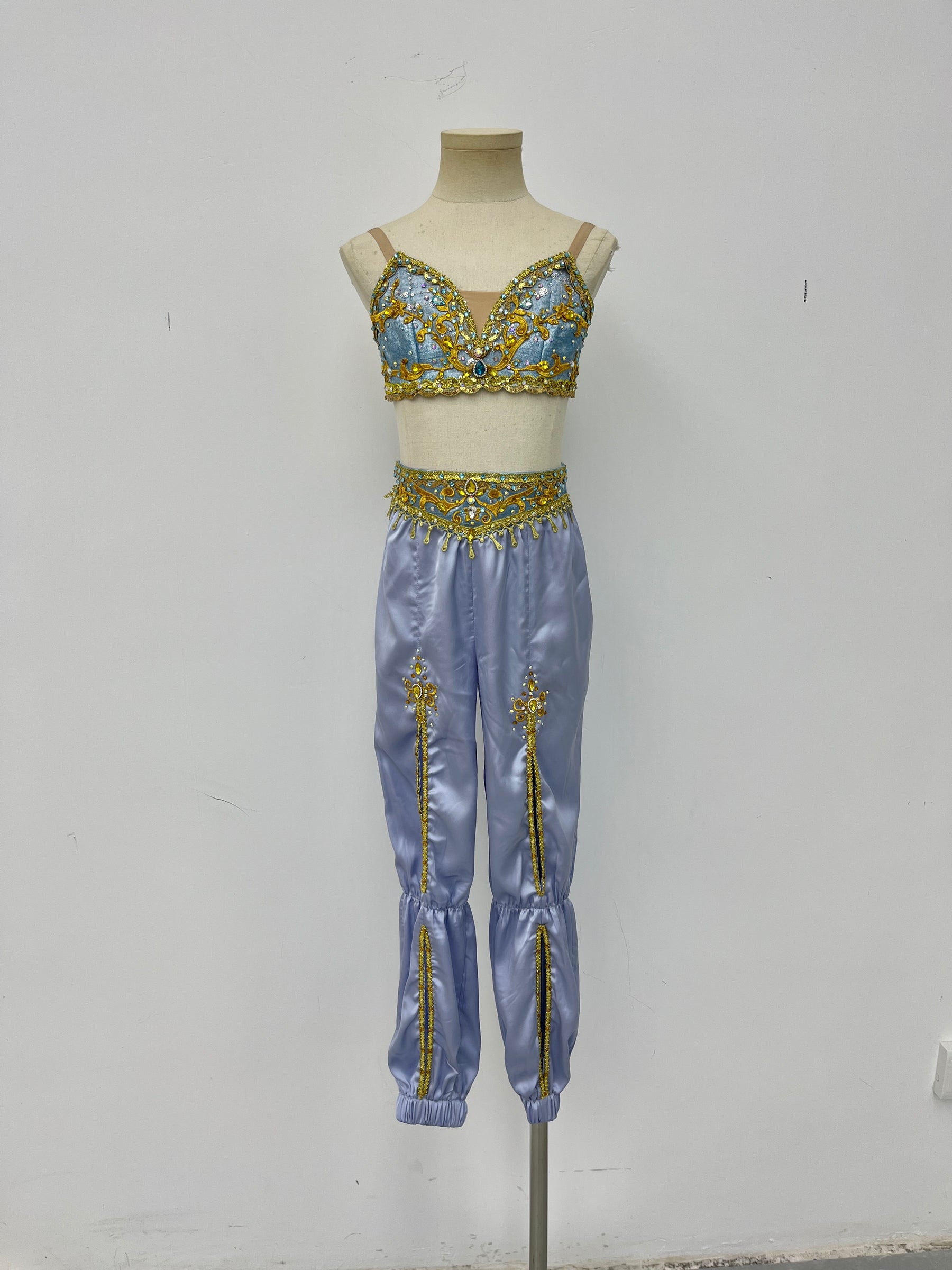 Lavender Gold Arabian Two-Piece Costume