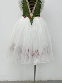 Forest Green Peasant Ballet Dress