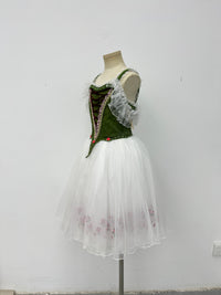 Forest Green Peasant Ballet Dress