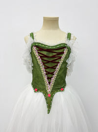 Forest Green Peasant Ballet Dress