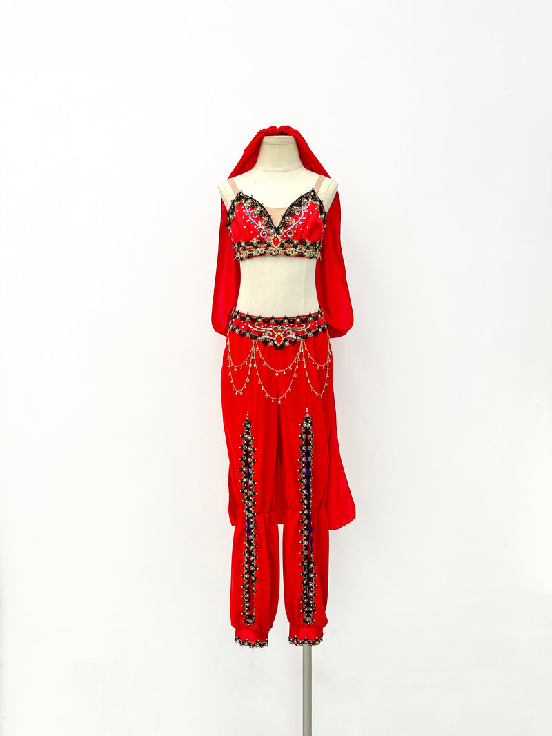 Ruby Arabian Two-Piece Dance Costume