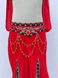 Ruby Arabian Two-Piece Dance Costume