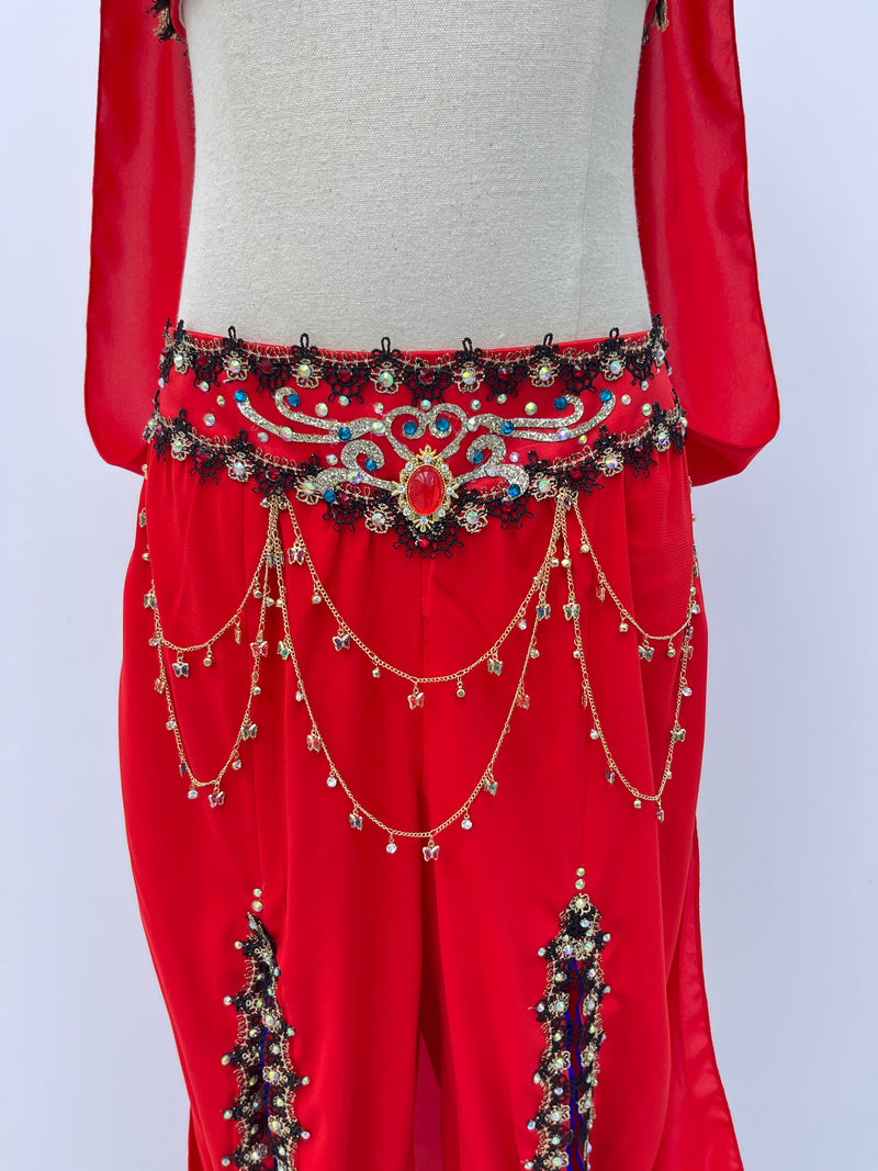 Ruby Arabian Two-Piece Dance Costume