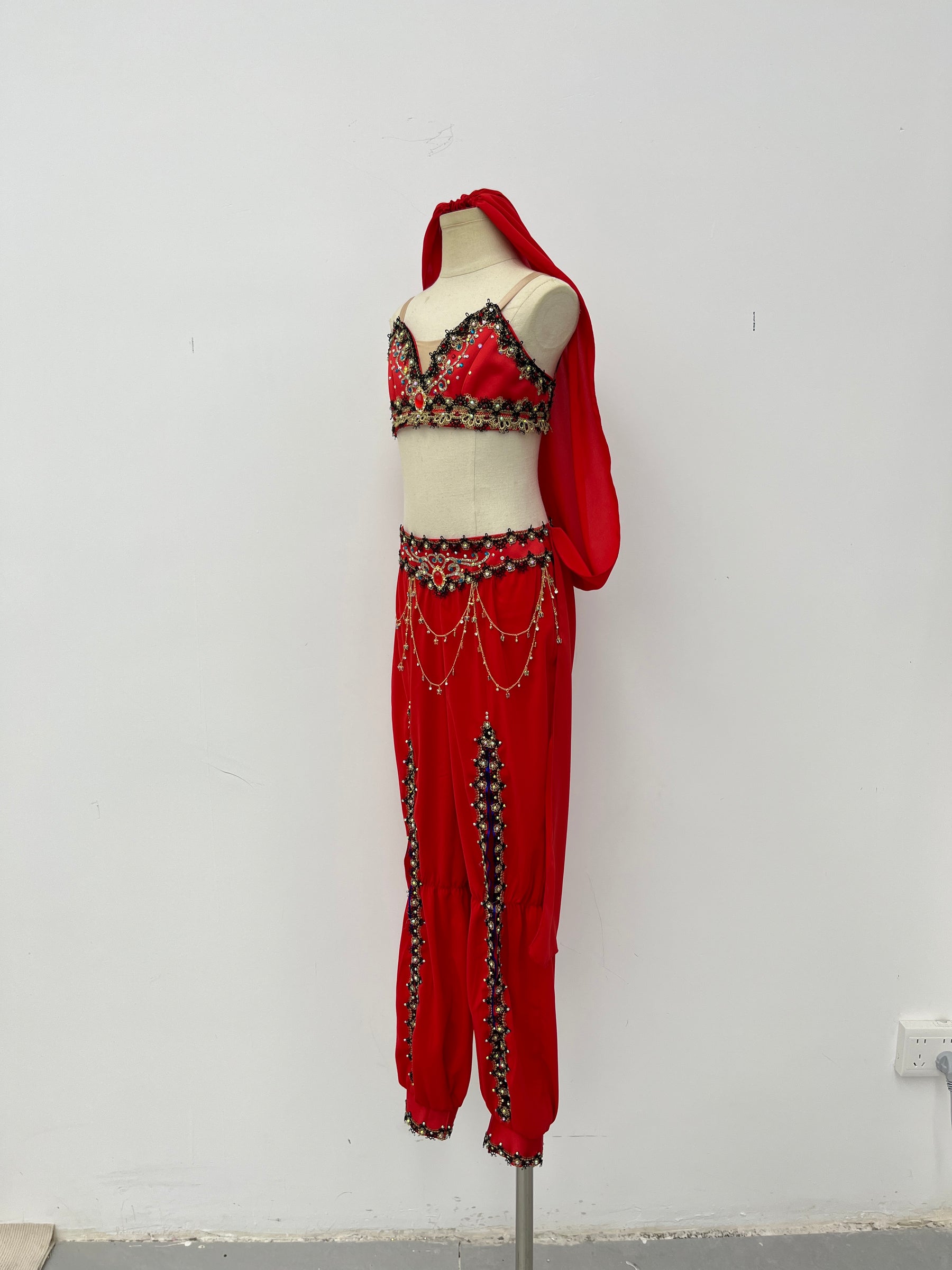 Ruby Arabian Two-Piece Dance Costume