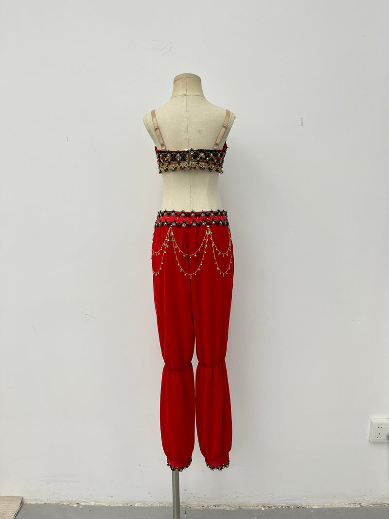 Ruby Arabian Two-Piece Dance Costume