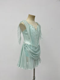 Ice Blue Draped Lyrical Dress