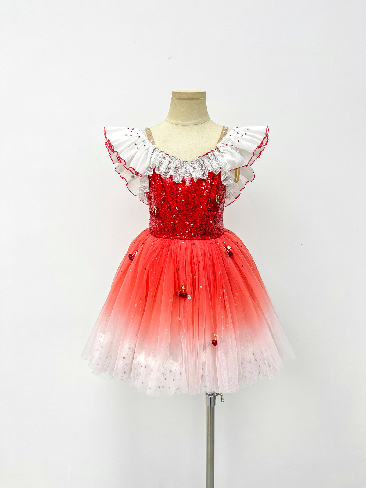 Ruby Ombre Sequin Ballet Dress