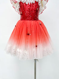 Ruby Ombre Sequin Ballet Dress