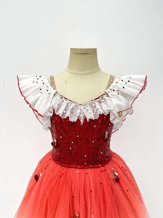 Ruby Ombre Sequin Ballet Dress