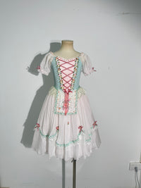 Mint Blush Peasant Ballet Dress