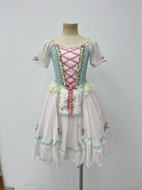 Mint Blush Peasant Ballet Dress