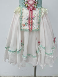 Mint Blush Peasant Ballet Dress