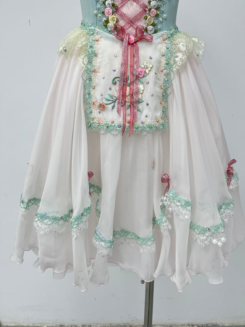 Mint Blush Peasant Ballet Dress