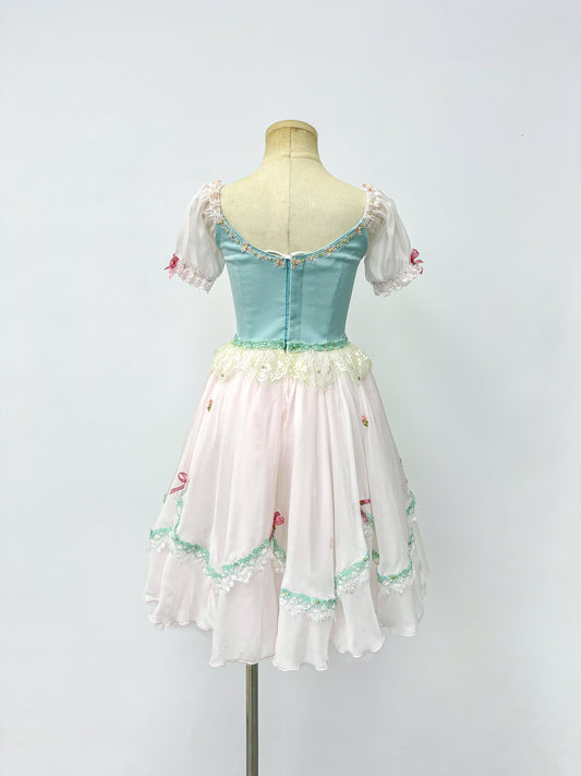 Mint Blush Peasant Ballet Dress