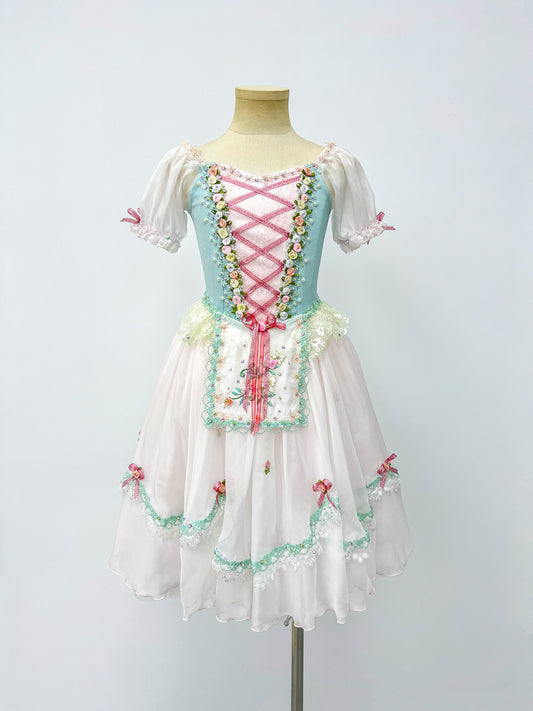 Mint Blush Peasant Ballet Dress