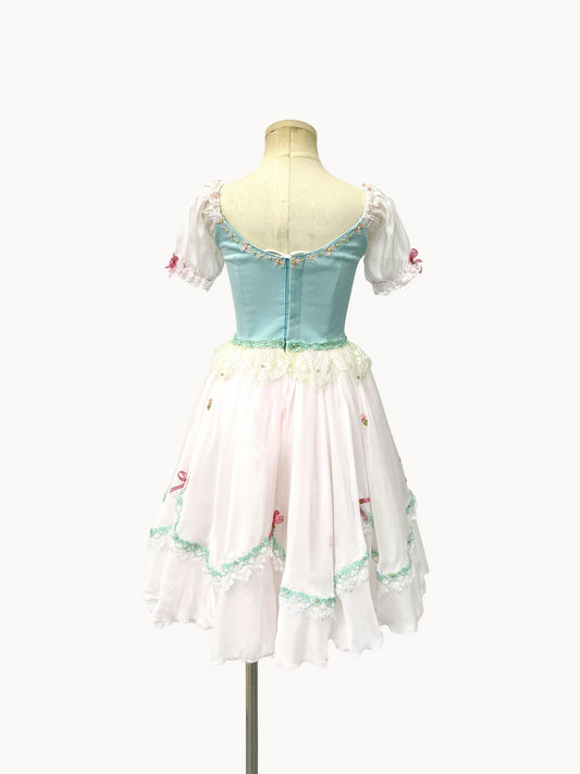 Mint Blush Peasant Ballet Dress