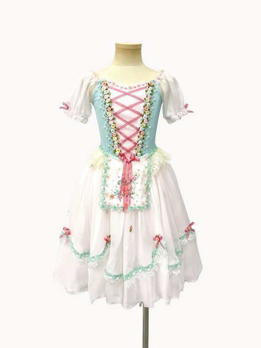 Mint Blush Peasant Ballet Dress