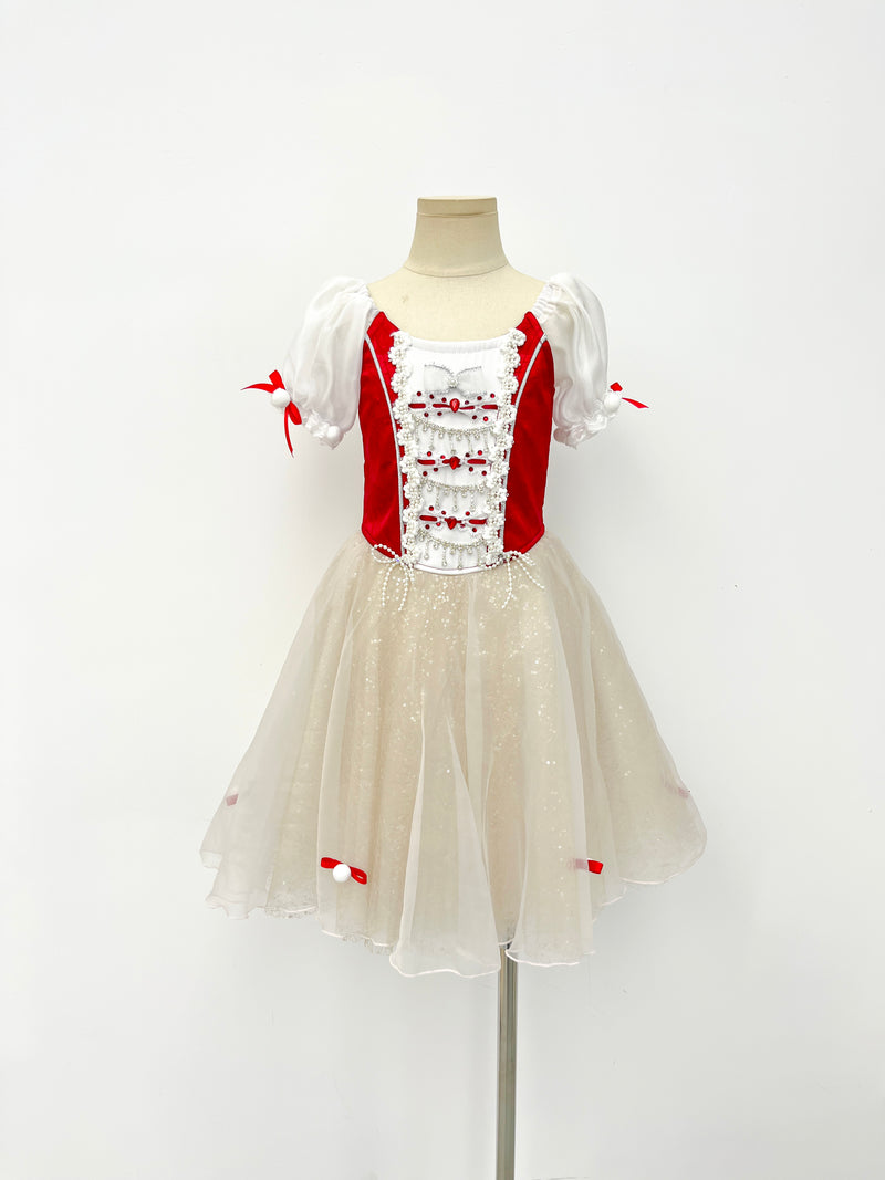 Ruby Ribbon Peasant Ballet Dress