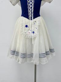 Royal Blue Rose Peasant Ballet Dress