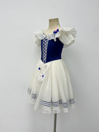 Royal Blue Rose Peasant Ballet Dress