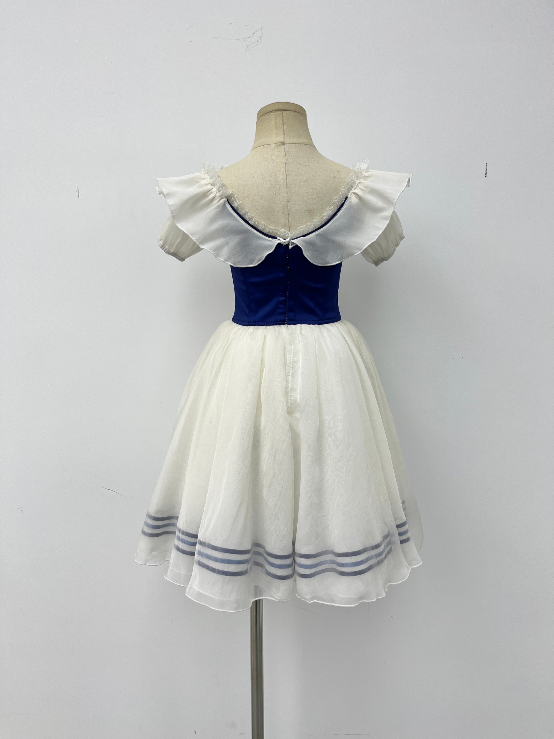 Royal Blue Rose Peasant Ballet Dress