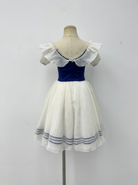 Royal Blue Rose Peasant Ballet Dress