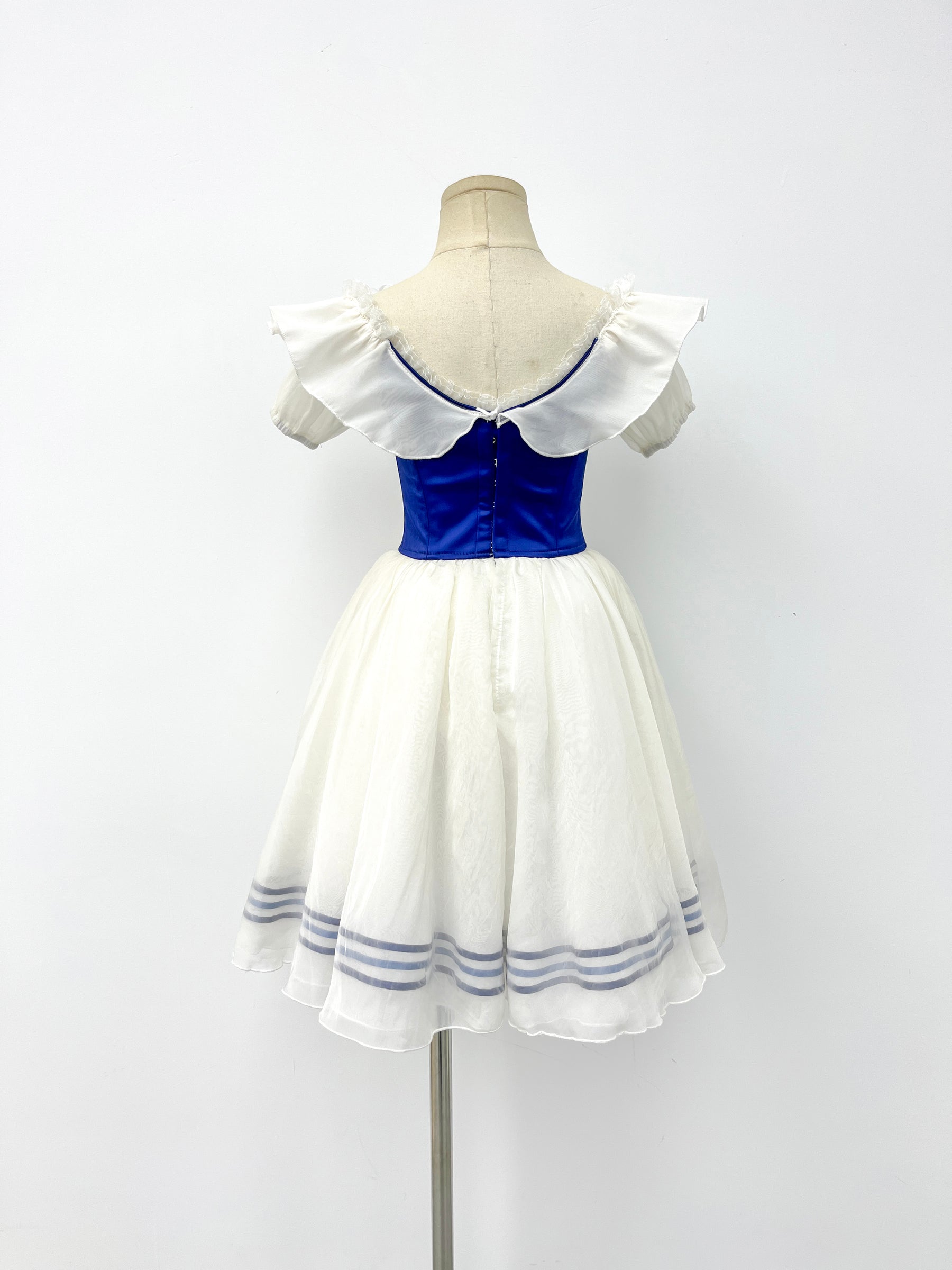 Royal Blue Rose Peasant Ballet Dress
