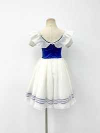 Royal Blue Rose Peasant Ballet Dress