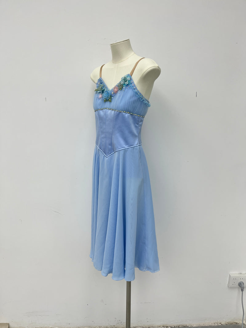 Periwinkle Floral Lyrical Dress