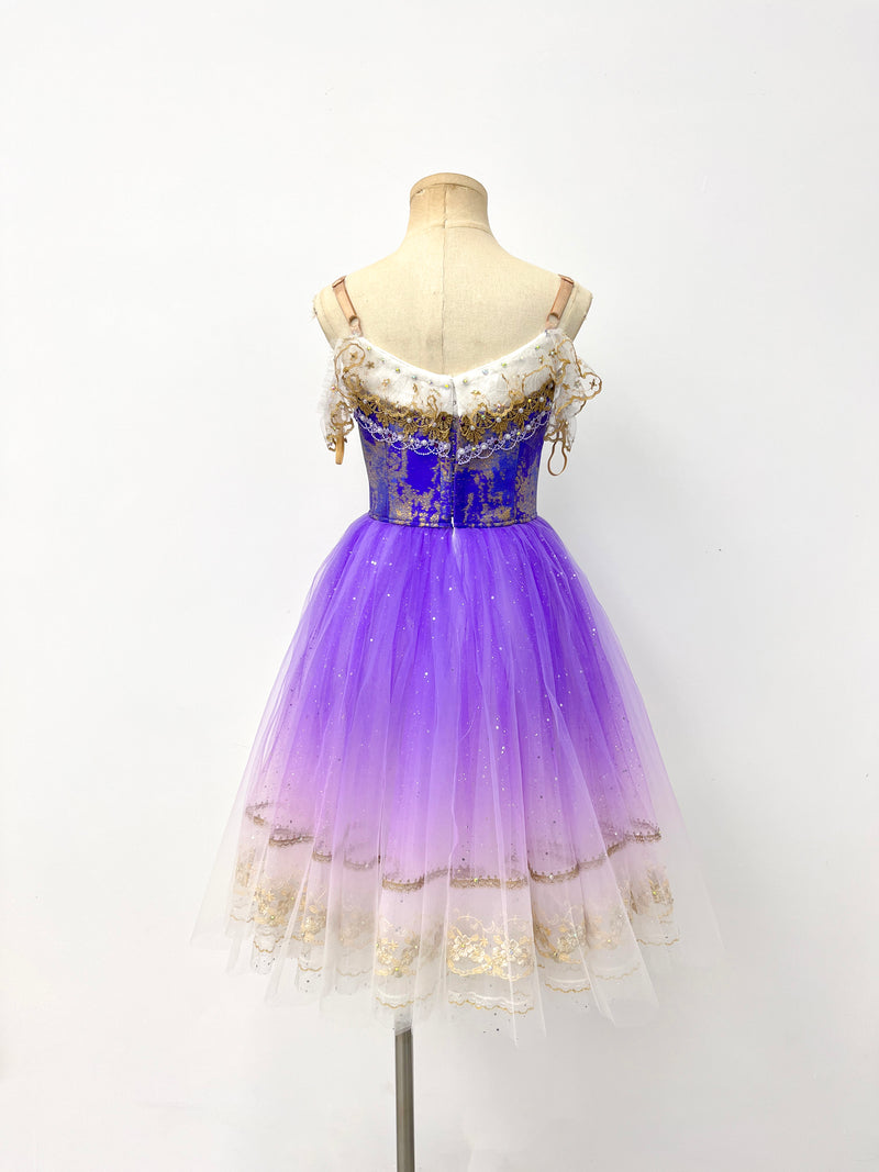 Lavender Gilded Peasant Ballet Dress
