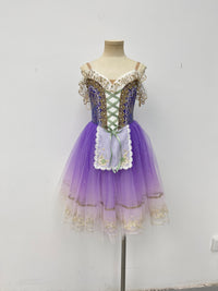 Lavender Gilded Peasant Ballet Dress
